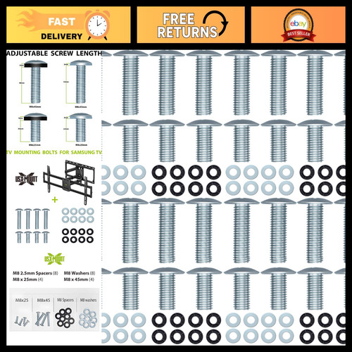 Mounting screws m8x45mm - tv,