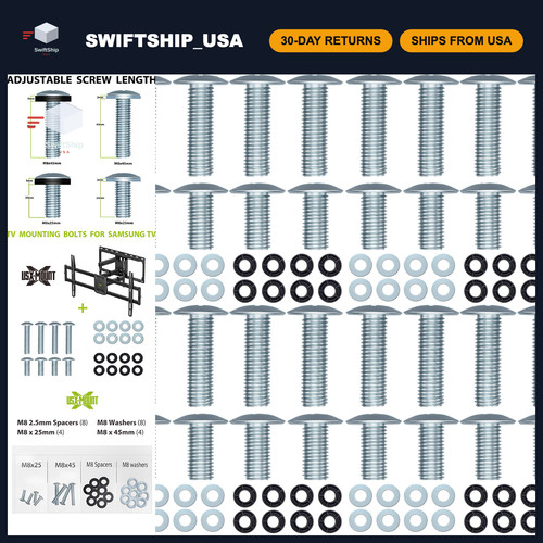 Mounting screws m8x45mm - tv,